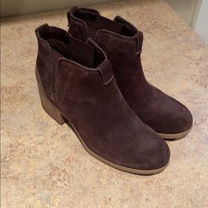 Clark’s suede boots.